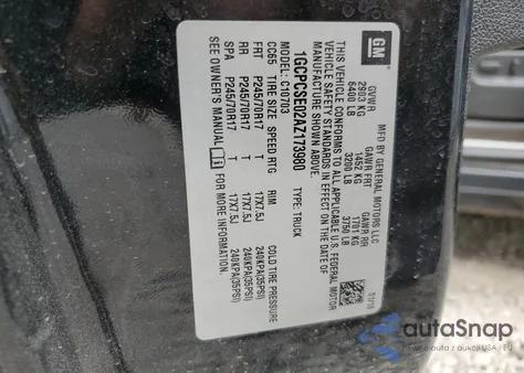 2010 Chevrolet Silverado C1500 Lt из США, поврежденный, VIN 1GCPCSE02AZ173980